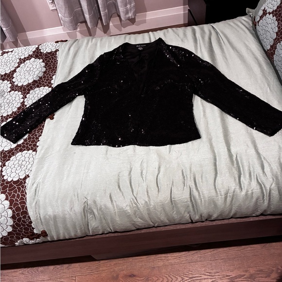 Black Sequin Blazer - Picture 5 of 16
